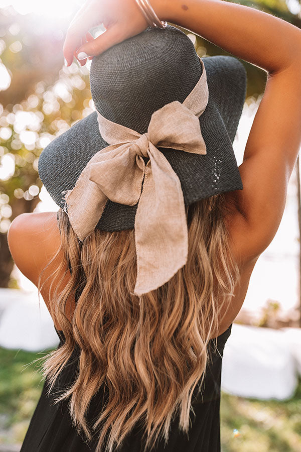 More Fun In The Sun Hat In Black Image - 1