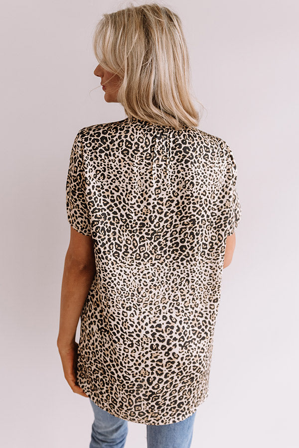 Back In Town Leopard Shift Top Image - 4