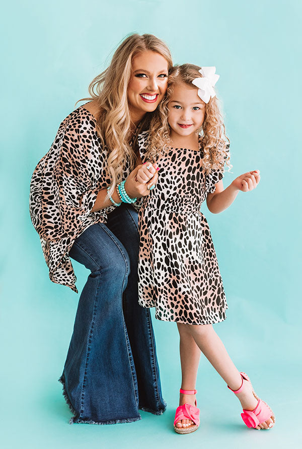 Star Of The Show Children's Cheetah Print Dress