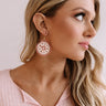 Craving Pina Coladas Beaded Earrings In Pink Image - 1