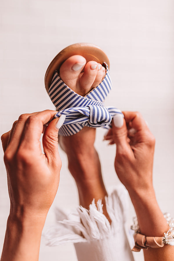 The Evelina Stripe Sandal Image - 4