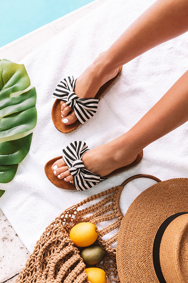 The Hannah Stripe Sandal Image - 2