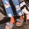 The Hannah Stripe Sandal Image - 1