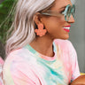Best Coast Beaded Earrings In Peach Image - 1