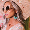 Excited For Paradise Earrings In Turquoise Image - 1
