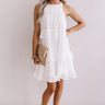 About A Twirl Ruffle Dress In White Image - 1