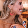 Excited For Paradise Earrings In Coral Image - 1