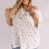 The Girl Of The Hour Leopard Shift Top in Ivory   Curves Image - 1