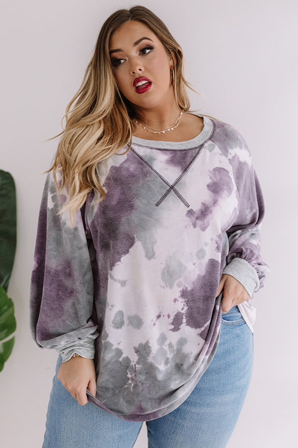 Best Of All Tie Dye Sweatshirt Curves Image - 1