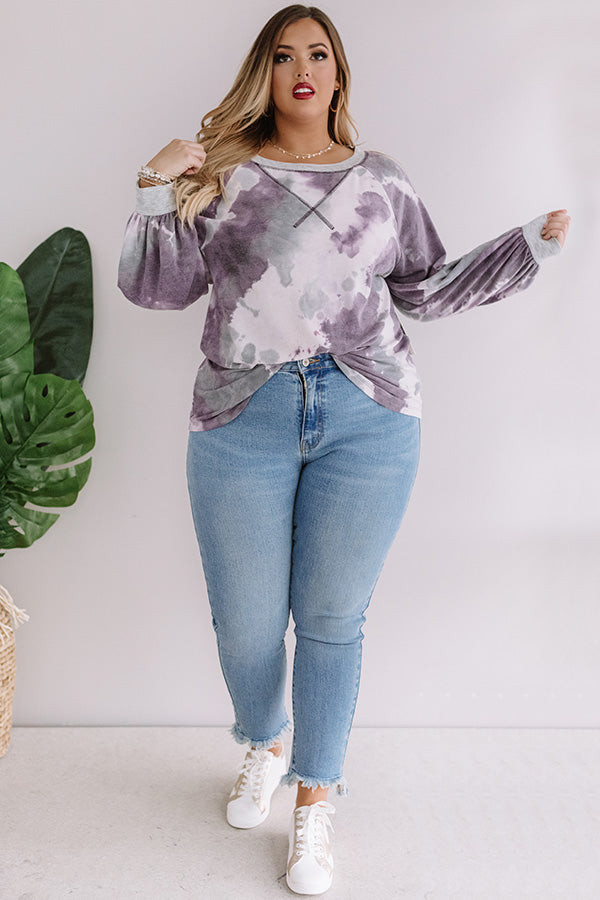 Best Of All Tie Dye Sweatshirt Curves Image - 5