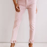 Just USA The Sydney High Waist Frayed Skinny In Pink Image - 1