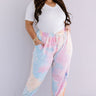 Newly Obsessed Tie Dye Joggers Curves Image - 1