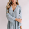 New Girl In Town Button Down Babydoll Top In Light Teal Image - 1