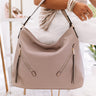 All Business Faux Leather Tote in Dusty Purple Image - 1