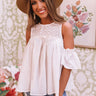 Baja Beautiful Babydoll Top In White Image - 1
