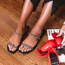 The Ruby Sandal In Black Image - 1