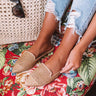 The Lila Woven Flat In Tan Image - 1