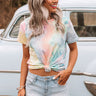 In The Clouds Tie Dye Shift Tee Image - 1