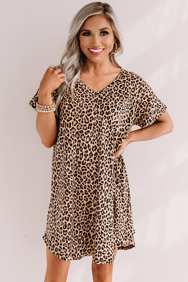 Secret Spot Leopard Shift Dress Image - 1