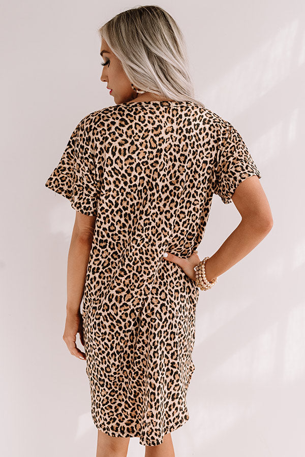 Secret Spot Leopard Shift Dress Image - 5