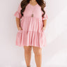 Bahama Brunch Babydoll Dress In Blush Curves Image - 1