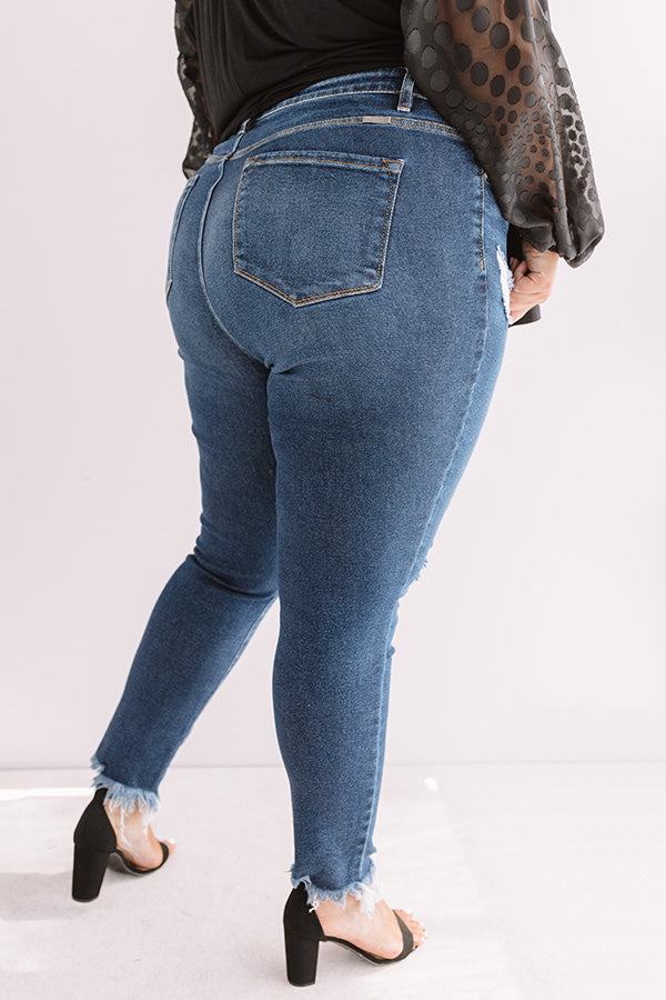 KanCan The Ella High Waist Distressed Ankle Skinny Curves Image - 3