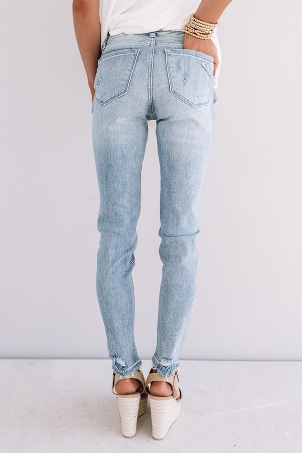 KanCan The Ariella Midrise Distressed Ankle Skinny Image - 5