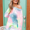 Tides And Tikis Tie Dye Waffle Knit Top Image - 1