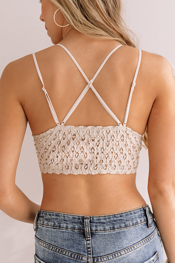 Paris Premier Lace Bralette In Birch Image - 4