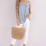 Cali Coast Stripe Shift Tank In Airy Blue Image - 1