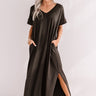 Buena Vista Vacay T-Shirt Maxi In Black Image - 1
