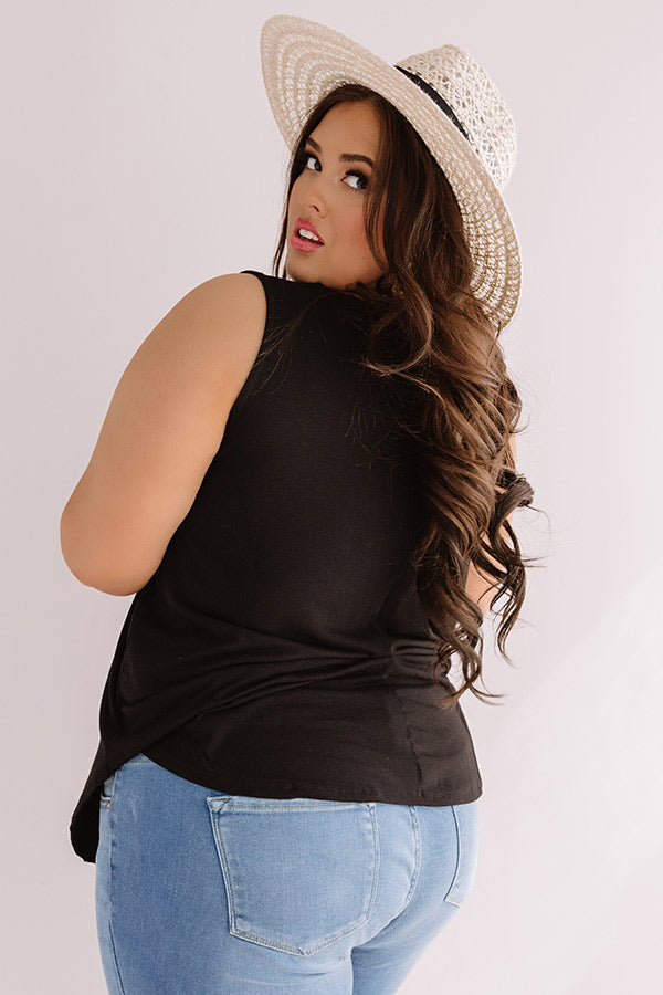 Meet Me At The Sandbar Shift Tank In Black Curves Image - 4