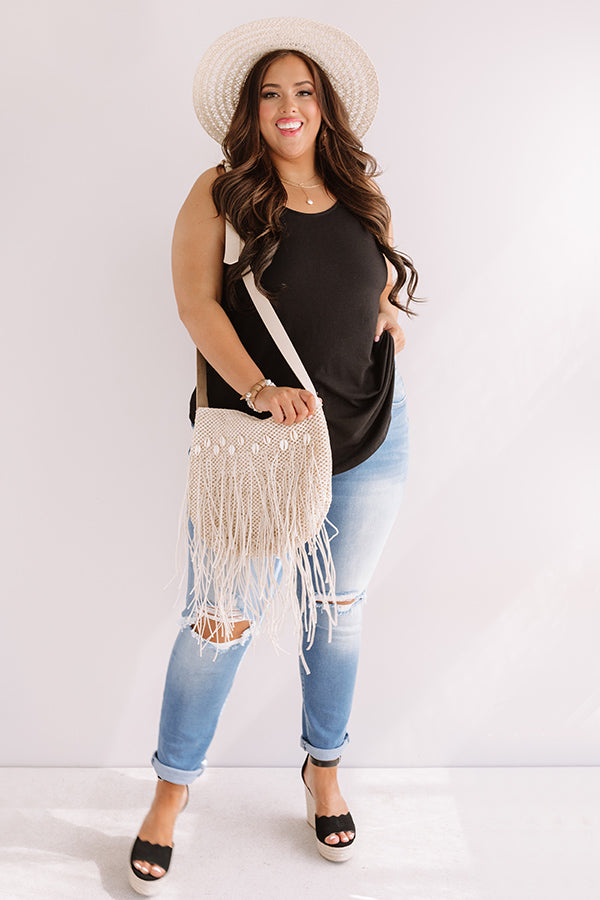 Meet Me At The Sandbar Shift Tank In Black Curves Image - 1