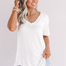 Coastal Chic Shift Tee In White Image - 1