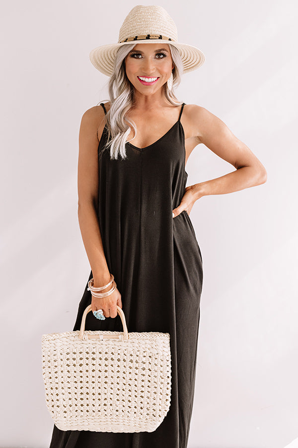 Tahiti Sweetie Maxi In Black • Impressions Online Boutique