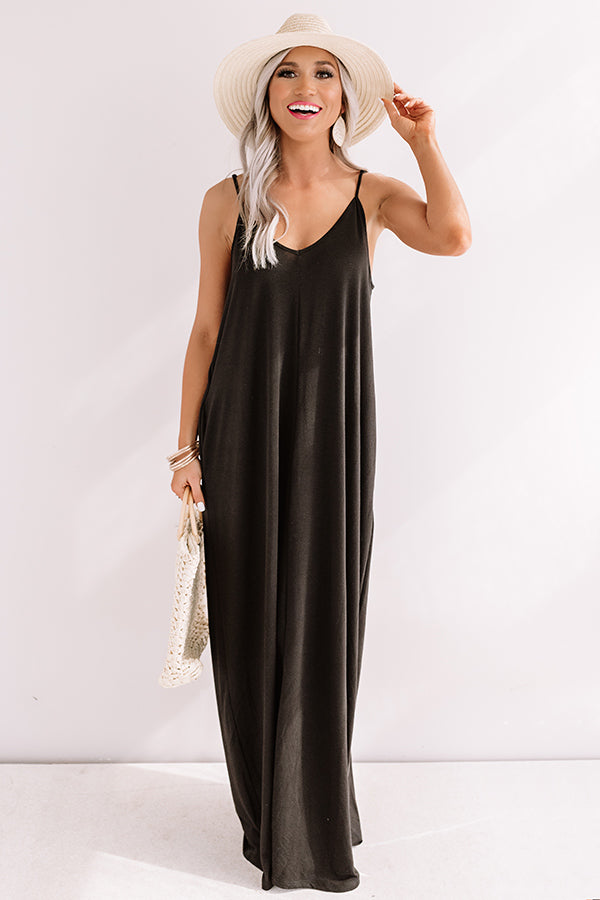 Tahiti Sweetie Maxi In Black • Impressions Online Boutique