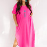 Buena Vista Vacay T-Shirt Maxi In Pink Curves Image - 1