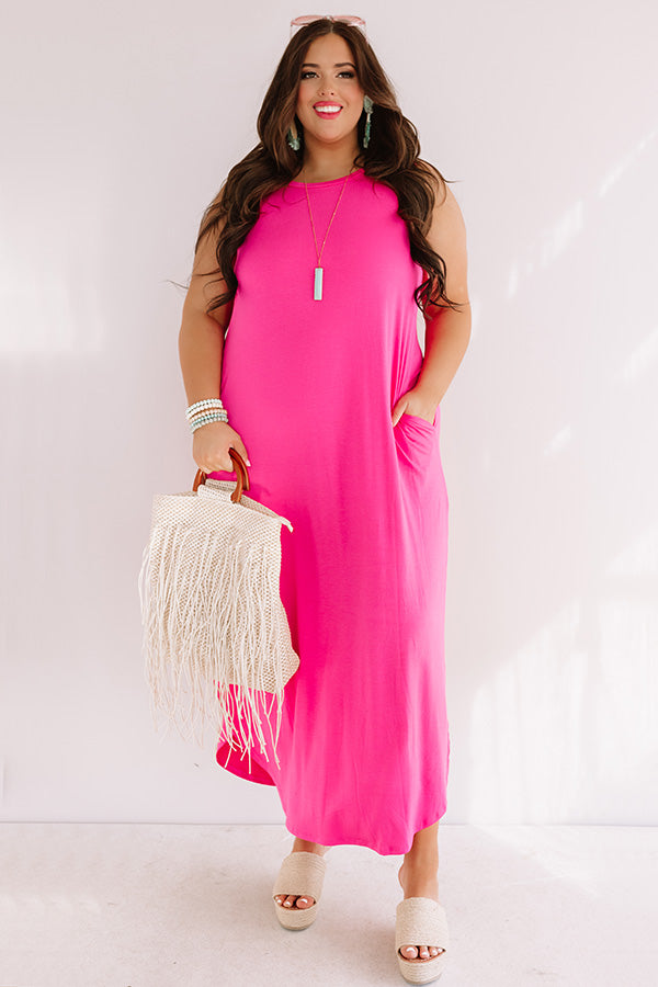 Pretty Prophecy Maxi In Hot Pink Curves Image - 2