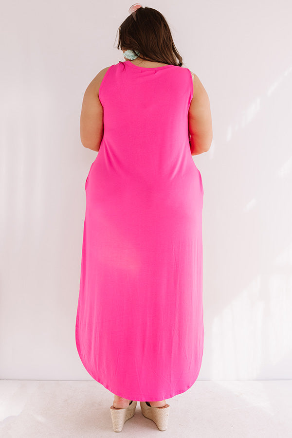 Pretty Prophecy Maxi In Hot Pink Curves Image - 4