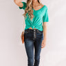Coastal Chic Shift Tee In Emerald Image - 1