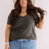 Coastal Chic Shift Tee In Charcoal Curves Image - 1