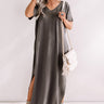 Buena Vista Vacay T-Shirt Maxi In Charcoal Image - 1