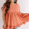 Kisses In Capri Babydoll Top In Rustic Rose Curves Image - 1