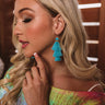 Aruba Kisses Tassel Earrings In Turquoise Image - 1