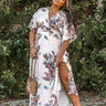 Feeling Decadent Floral Maxi Dress in Ivory Curves Image - 1