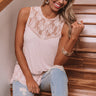 Tour Of Tulum Lace Tank In Pink Image - 1