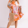 Beach Town Tie Dye Babydoll Dress Curves Image - 1