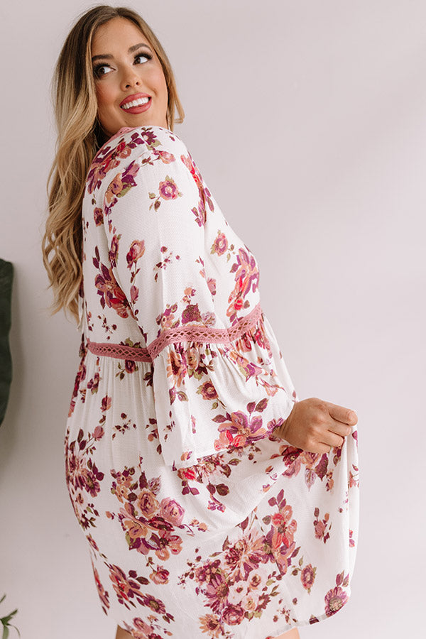 Kisses In Costa Maya Babydoll Dress In Ivory Curves Image - 5