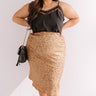 Flirty Fling Cheetah Print Midi Skirt In Camel Curves Image - 1