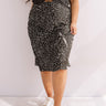 Flirty Fling Cheetah Print Midi Skirt In Black Curves Image - 1